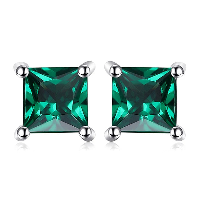 Edelsteinohrringe Smaragd Rubin | Silberohrringe Topas Saphir