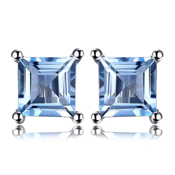 Edelsteinohrringe Smaragd Rubin | Silberohrringe Topas Saphir