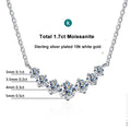 Eleganter Halskette mit Diamanten aus Weißgold | Vergoldete Moissanite Halskette - K.nobspin Halskette