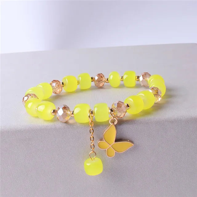 Böhmisches buntes Perlenarmband