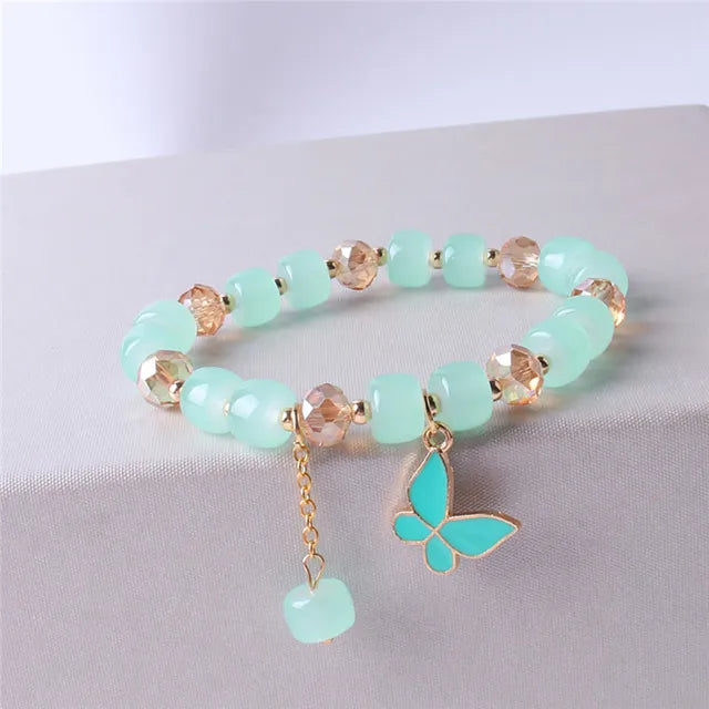 Böhmisches buntes Perlenarmband