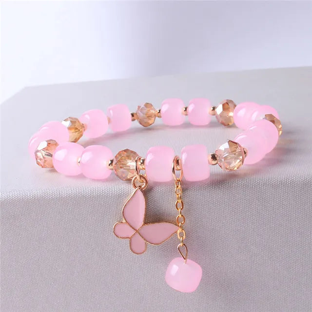 Böhmisches buntes Perlenarmband