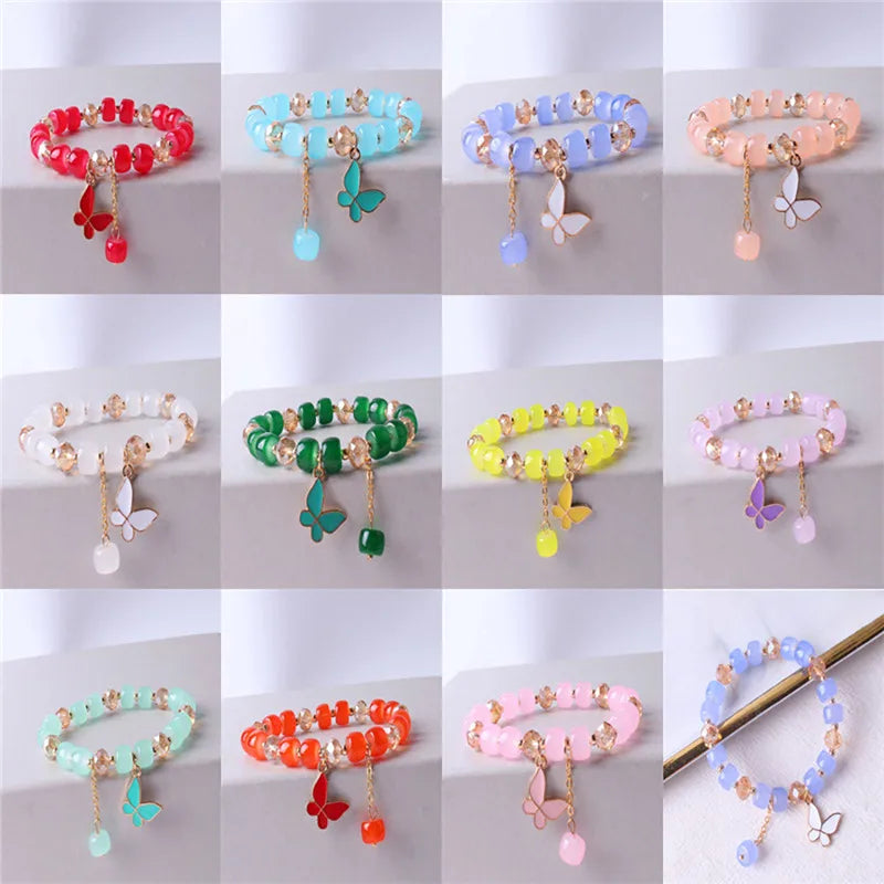 Böhmisches buntes Perlenarmband