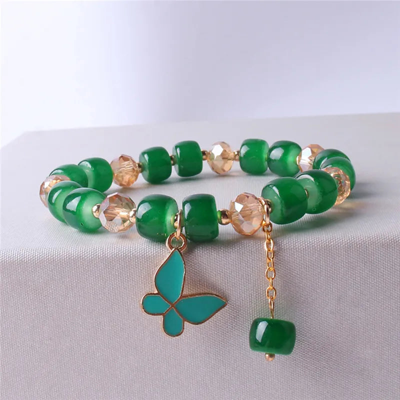 Böhmisches buntes Perlenarmband