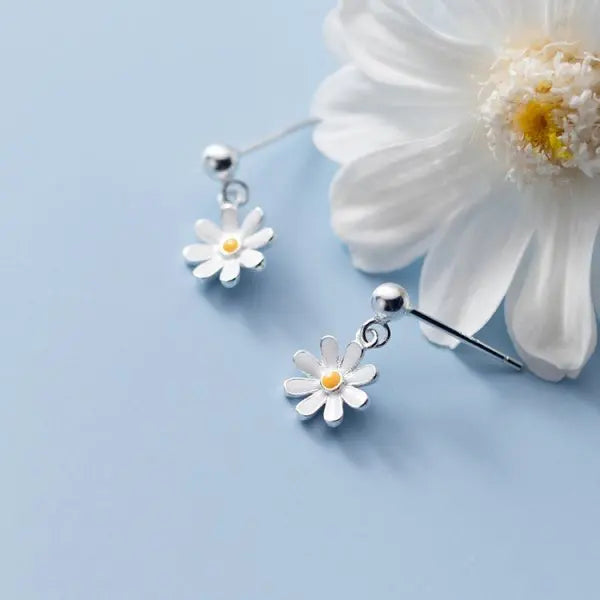 Süße Daisy Blumen Ohrstecker für Frauen - Exquisites Sonnenblumen Schmuckgeschenk für Mädchen
