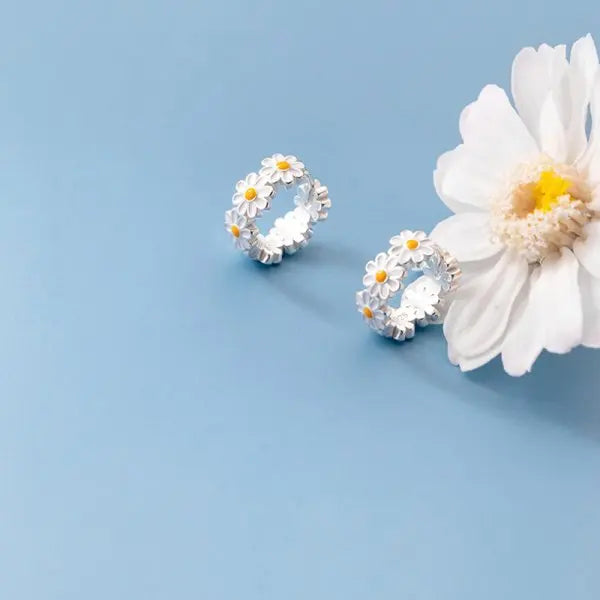 Süße Daisy Blumen Ohrstecker für Frauen - Exquisites Sonnenblumen Schmuckgeschenk für Mädchen