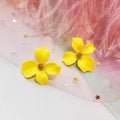 Bunte Blumenohrringe für Frauen | Modische Ohrstecker