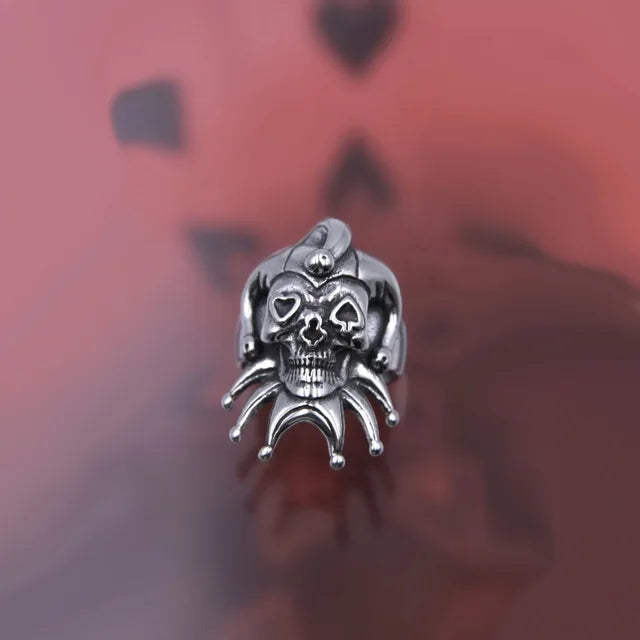 Kpop Gothic Ästhetik Schädel Herz Punk Offener Ring für Frauen Mädchen Vintage Schmuck Y2k Schmuck Accessoires