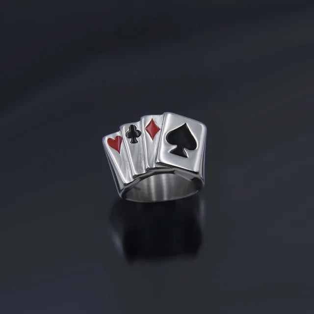 Kpop Gothic Ästhetik Schädel Herz Punk Offener Ring für Frauen Mädchen Vintage Schmuck Y2k Schmuck Accessoires