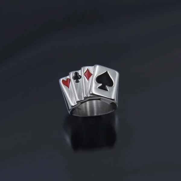 Kpop Gothic Ästhetik Schädel Herz Punk Offener Ring für Frauen Mädchen Vintage Schmuck Y2k Schmuck Accessoires