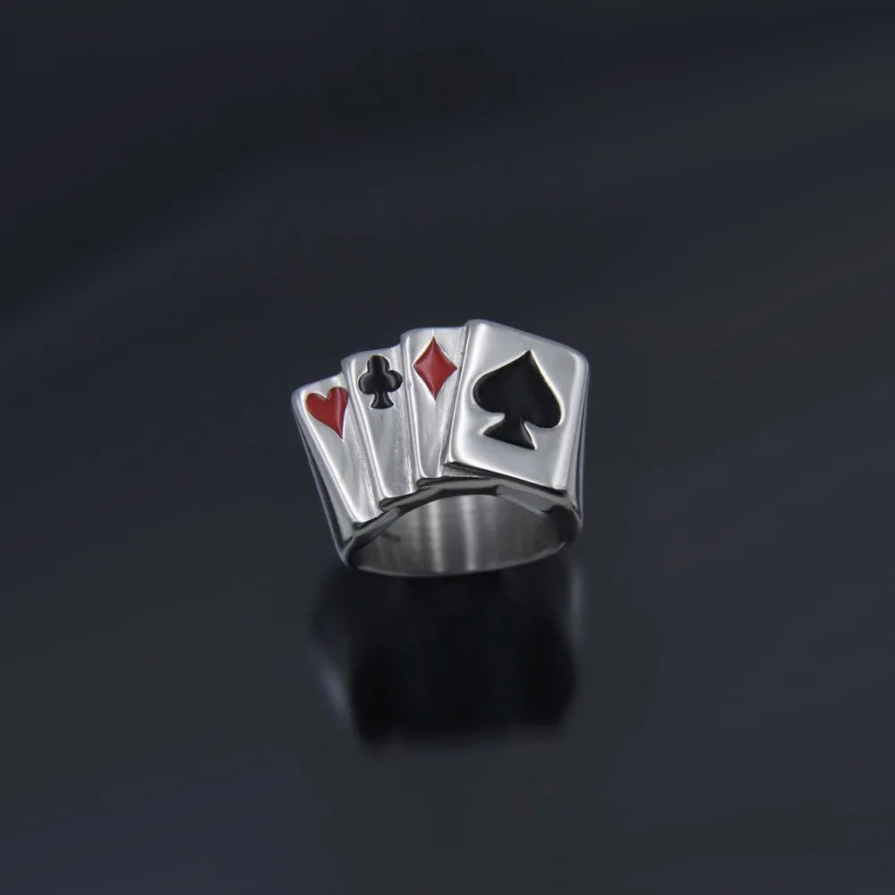 Kpop Gothic Ästhetik Schädel Herz Punk Offener Ring für Frauen Mädchen Vintage Schmuck Y2k Schmuck Accessoires