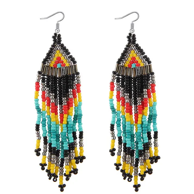 Boho Tassel Drop Earrings - Fashionable and Stylish