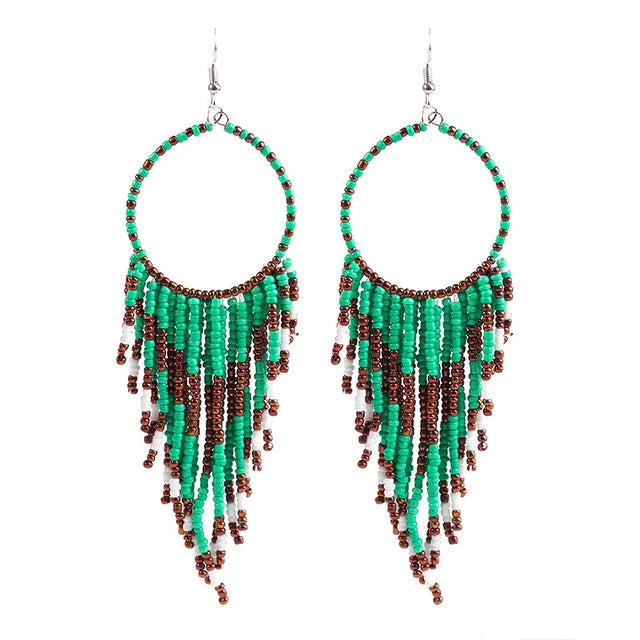 Boho Tassel Drop Earrings - Fashionable and Stylish