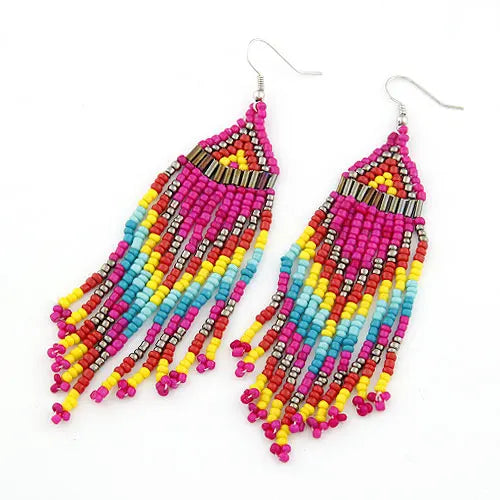 Boho Tassel Drop Earrings - Fashionable and Stylish