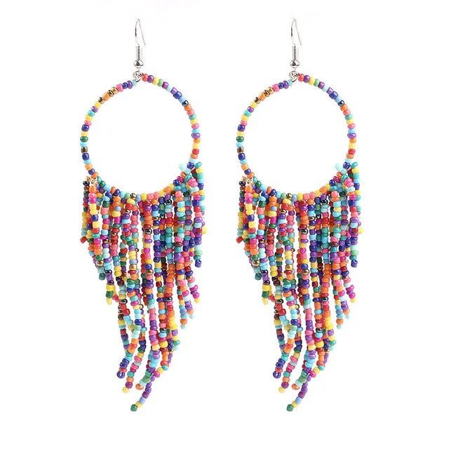 Boho Tassel Drop Earrings - Fashionable and Stylish