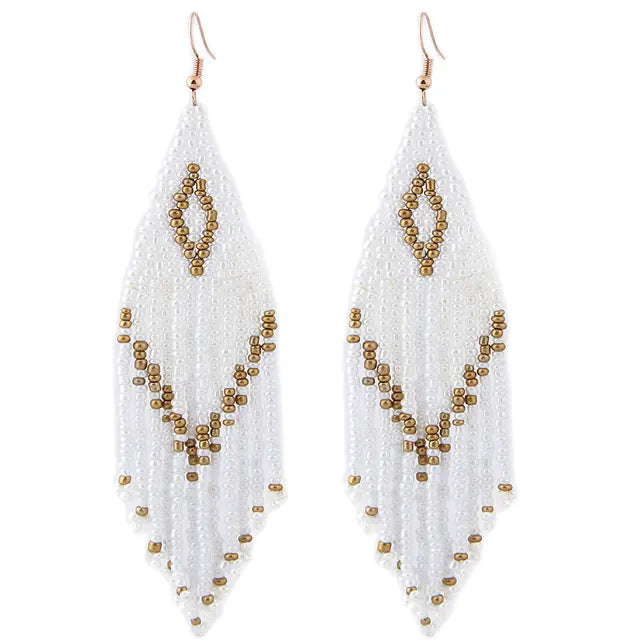 Boho Tassel Drop Earrings - Fashionable and Stylish