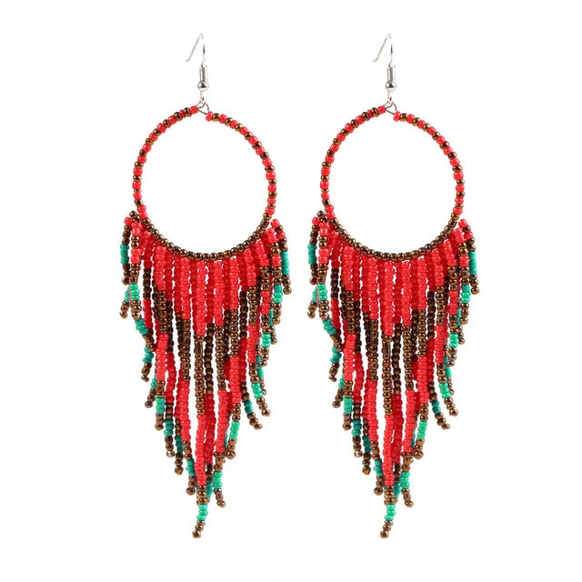 Boho Tassel Drop Earrings - Fashionable and Stylish