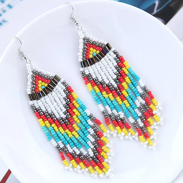 Boho Tassel Drop Earrings - Fashionable and Stylish