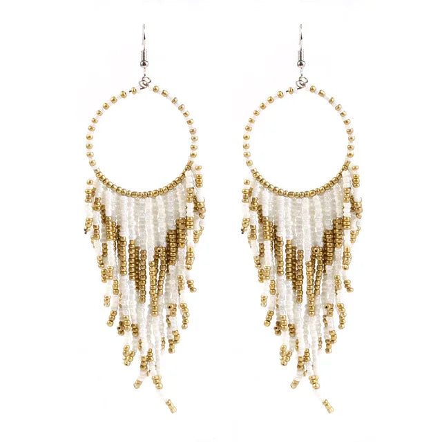Boho Tassel Drop Earrings - Fashionable and Stylish