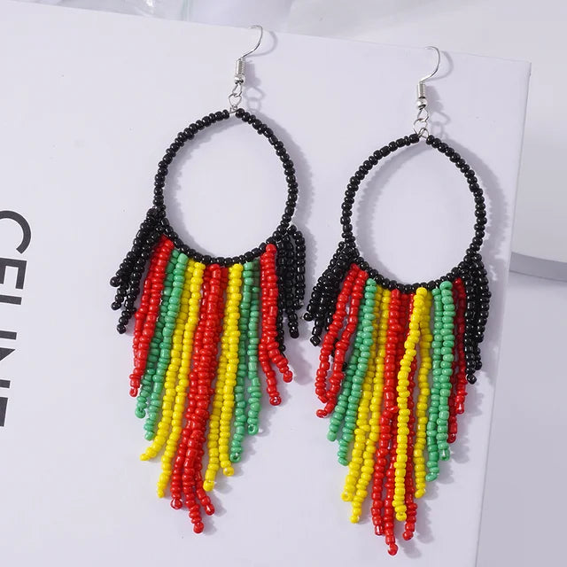 Boho Tassel Drop Earrings - Fashionable and Stylish
