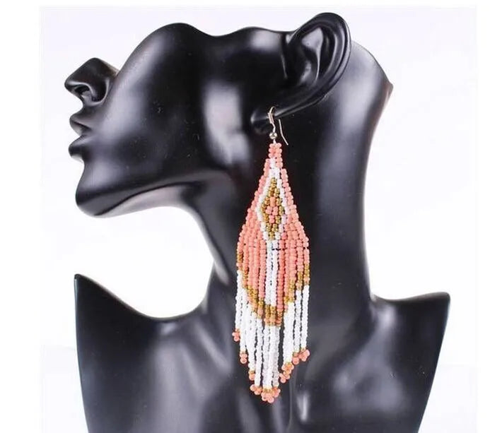Boho Tassel Drop Earrings - Fashionable and Stylish