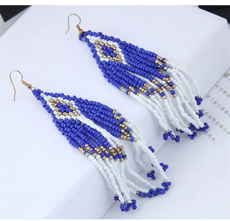 Boho Tassel Drop Earrings - Fashionable and Stylish