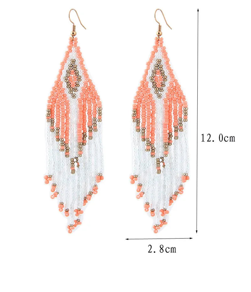 Boho Tassel Drop Earrings - Fashionable and Stylish