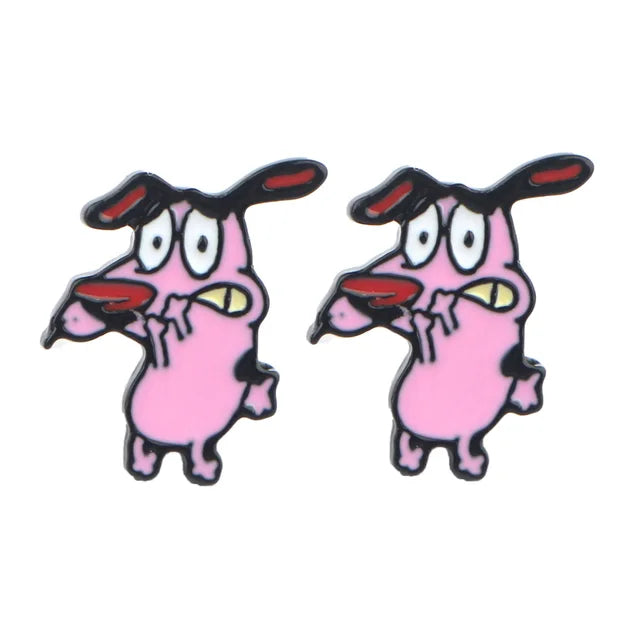 Niedliche Kunst Emaille Ohrringe für Frauen Cartoon Anime Ohrringe für Frauen Trend Schmuck Neue Heiße Großhandel