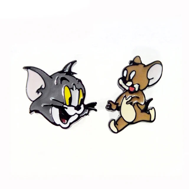 Niedliche Kunst Emaille Ohrringe für Frauen Cartoon Anime Ohrringe für Frauen Trend Schmuck Neue Heiße Großhandel