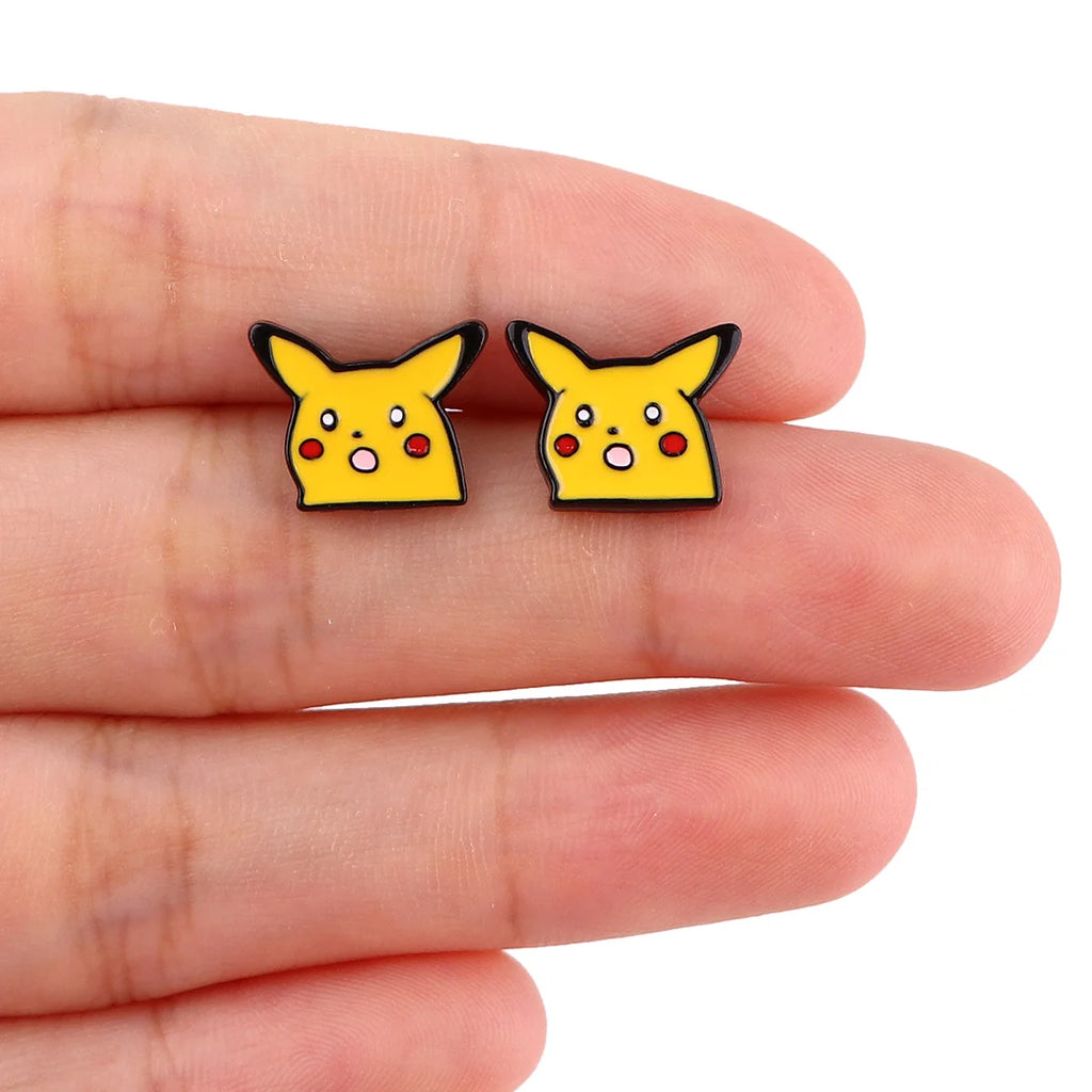 Niedliche Kunst Emaille Ohrringe für Frauen Cartoon Anime Ohrringe für Frauen Trend Schmuck Neue Heiße Großhandel