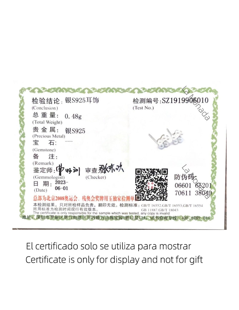 Perlenohrstecker aus Sterlingsilber | Blumenohrstecker aus 925er Sterlingsilber