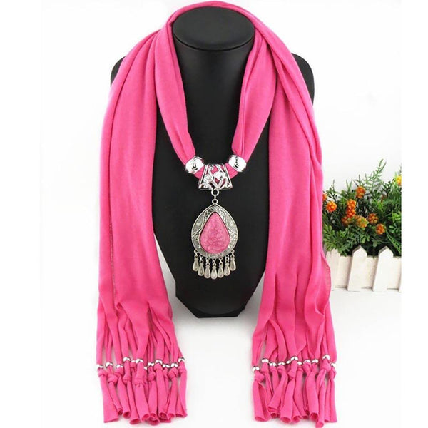 Luxuriöser Sommer Chiffon Schal Mit Wasservertreibanhänger Und Quasten