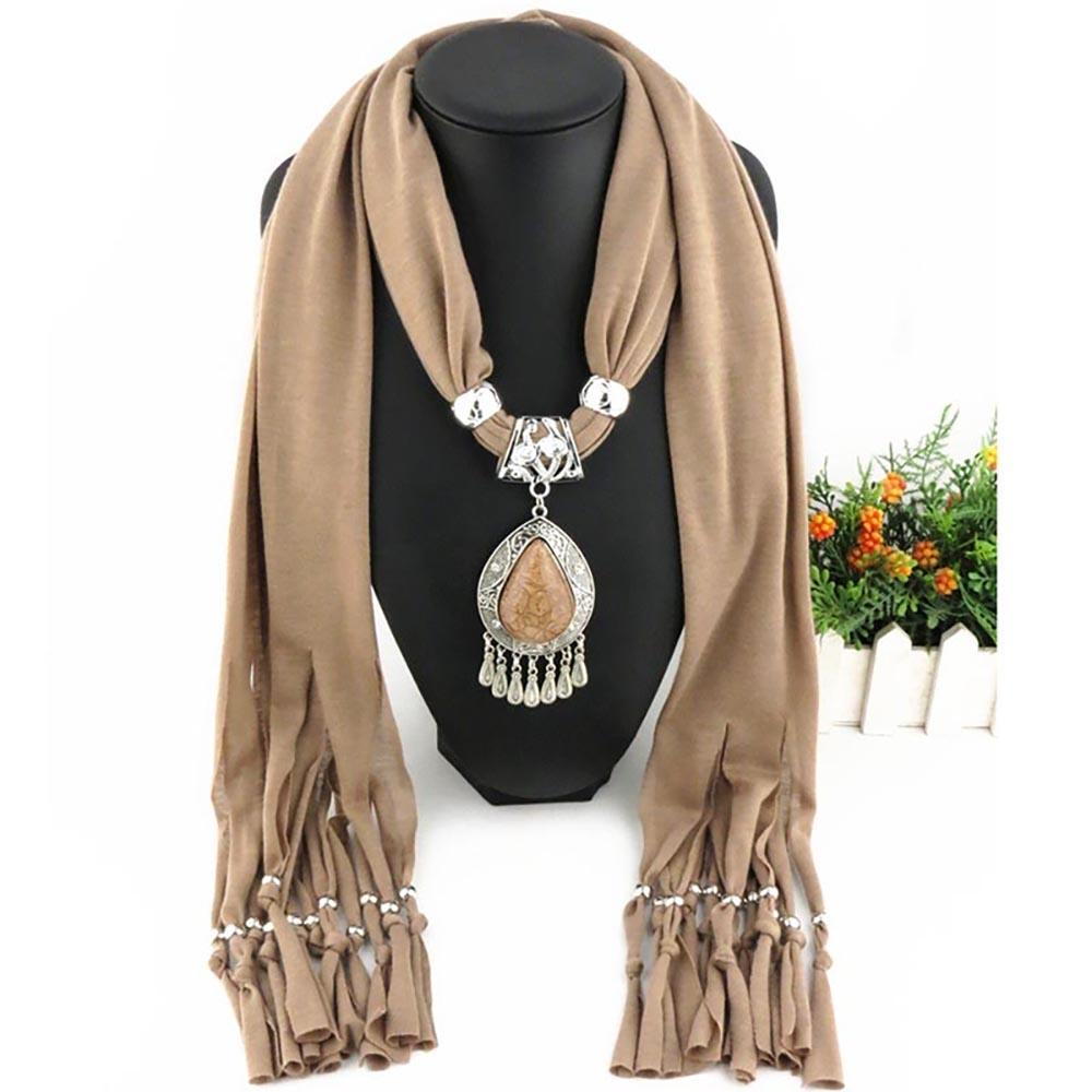 Luxuriöser Sommer Chiffon Schal Mit Wasservertreibanhänger Und Quasten