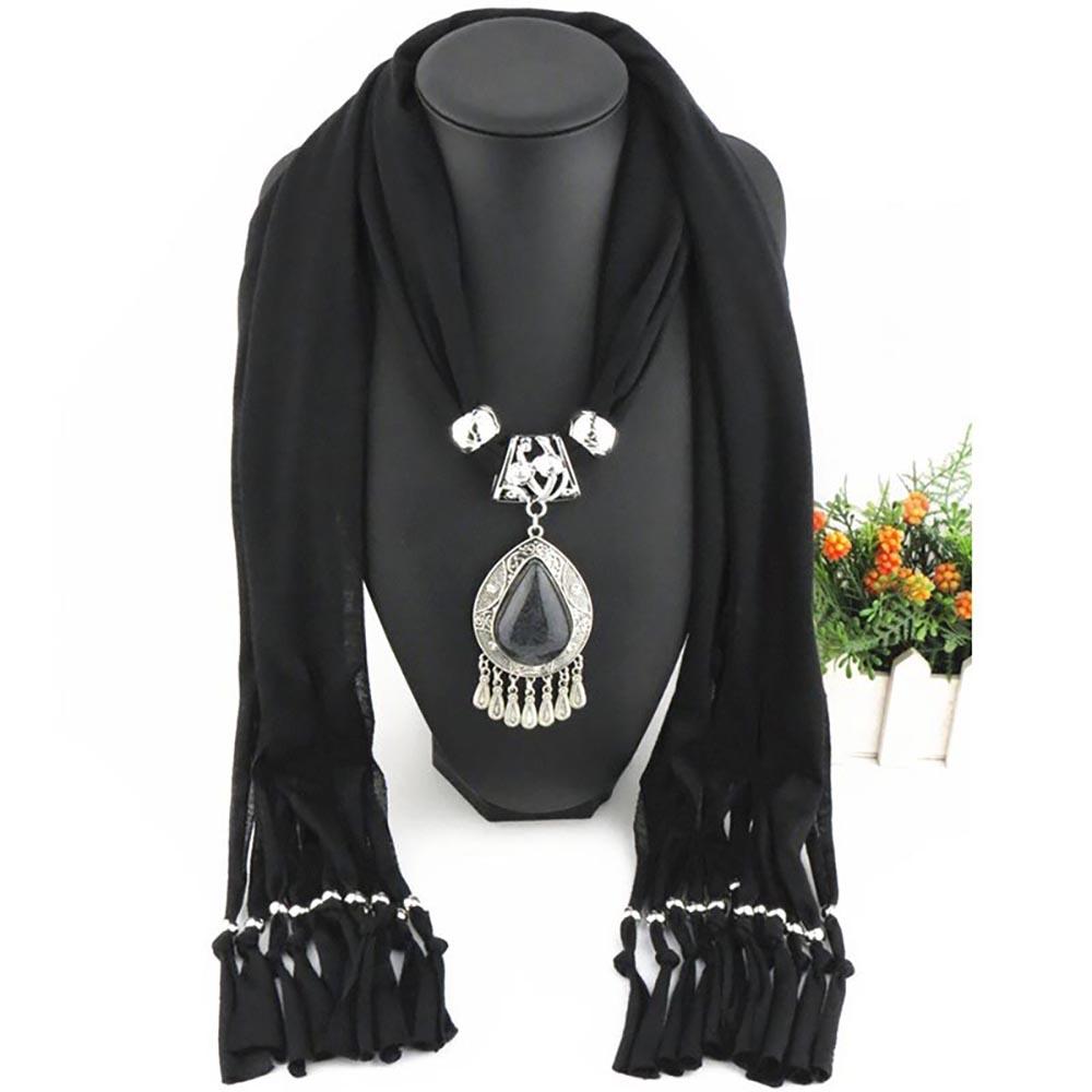 Luxuriöser Sommer Chiffon Schal Mit Wasservertreibanhänger Und Quasten