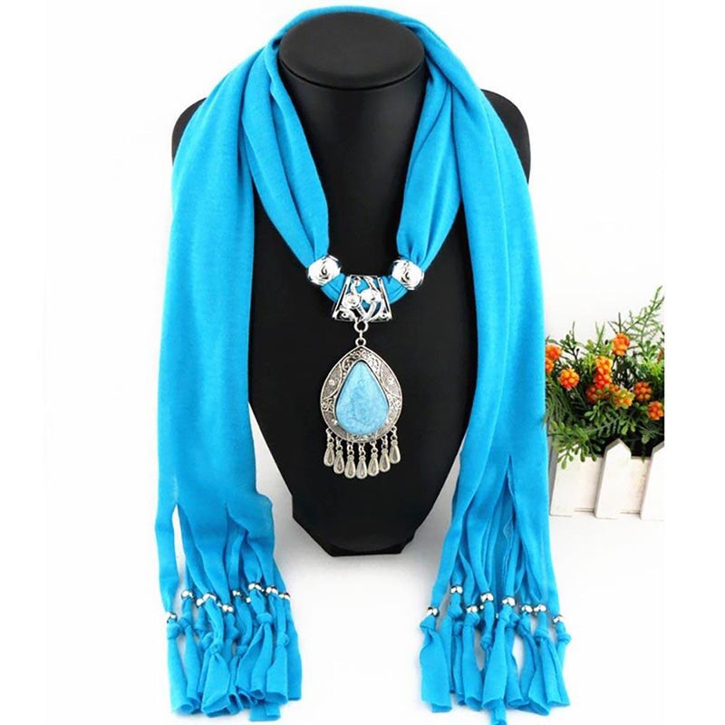 Luxuriöser Sommer Chiffon Schal Mit Wasservertreibanhänger Und Quasten