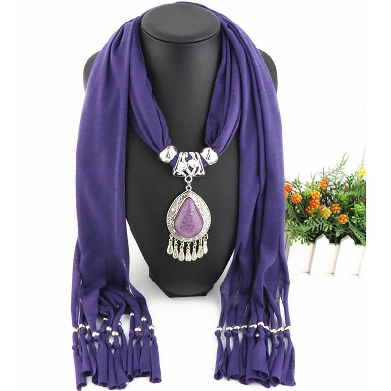 Luxuriöser Sommer Chiffon Schal Mit Wasservertreibanhänger Und Quasten