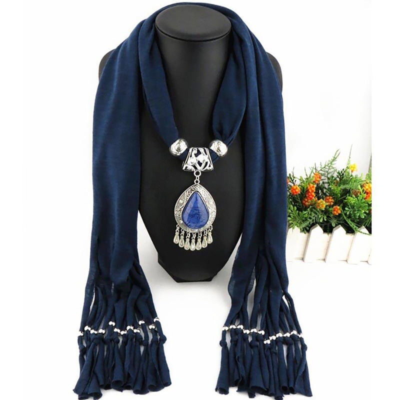 Luxuriöser Sommer Chiffon Schal Mit Wasservertreibanhänger Und Quasten