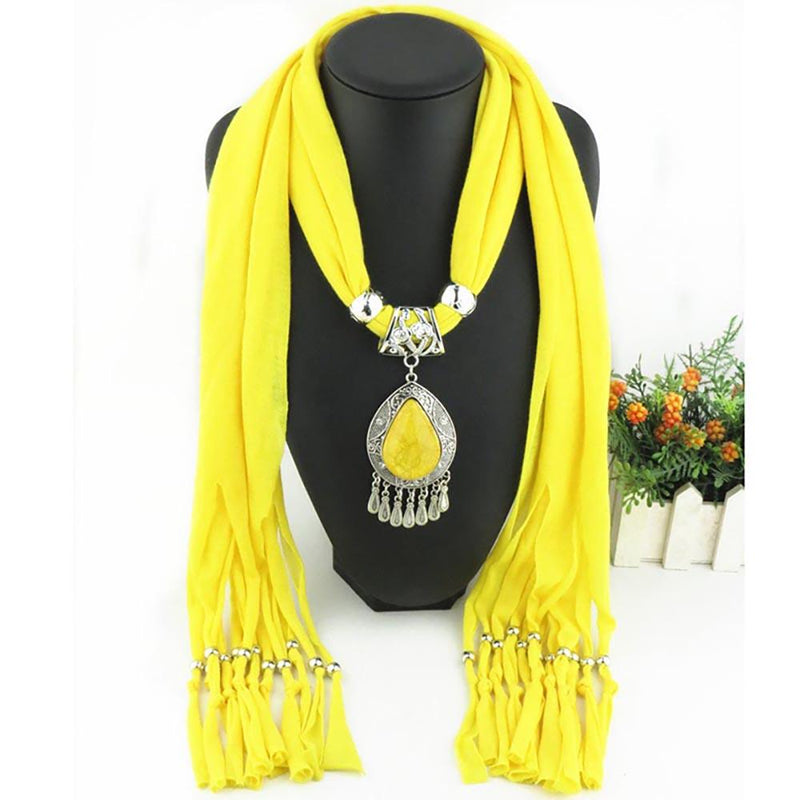 Luxuriöser Sommer Chiffon Schal Mit Wasservertreibanhänger Und Quasten