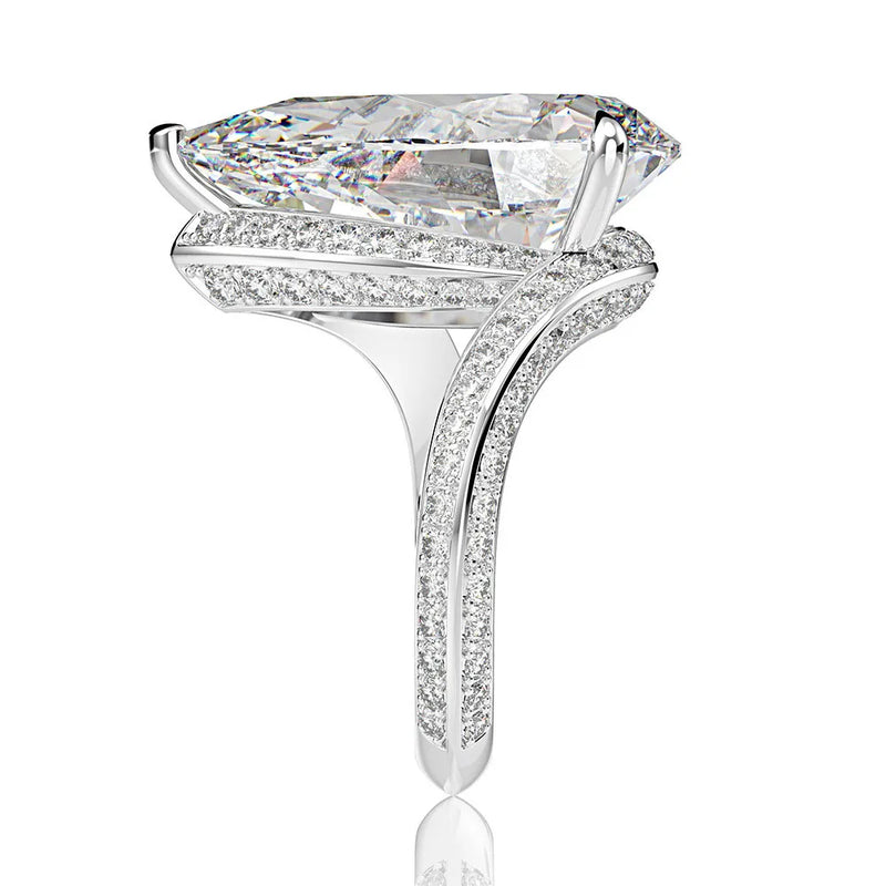 Hochwertige Moissanite Verlobungsringe aus Sterlingsilber | Transgems Moissanite Verlobungsringe