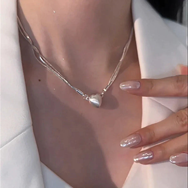 Liebes-Magnet-Anhänger-Halskette