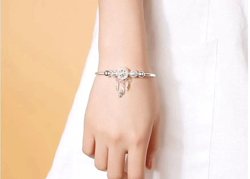Silbernes Traumfänger-Armband