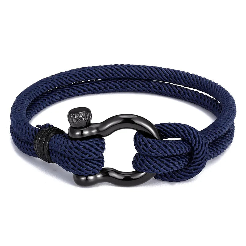 Camping-Fallschirmschnur-Survival-Anker-Armband im Marine-Stil