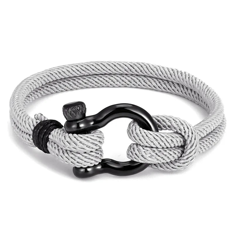 Camping-Fallschirmschnur-Survival-Anker-Armband im Marine-Stil