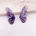 Blauer Schmetterling Ohrringe aus Harz | Damen Ohrringe - Blauer Schmetterling - Harztropfen