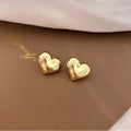 Elegante Silberfarbene LOVE Herz Ohrstecker für Frauen - Hochzeitsgeschenk, allergiefrei