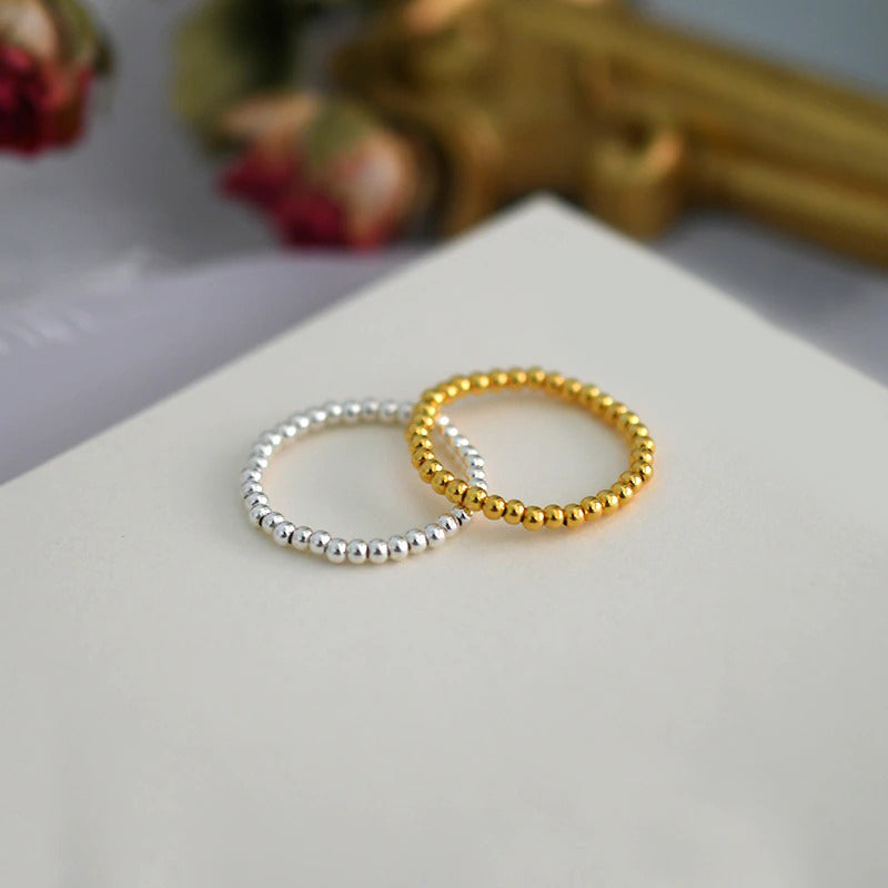 Minimalistische Süßwasserperlen Akzentringe