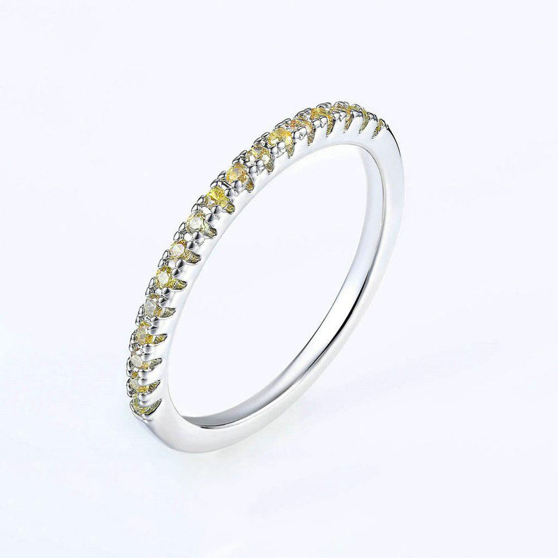 Minimalistische Multi Farb Zirkonringe