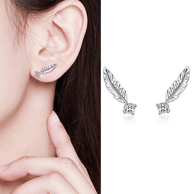 Minimalistische Zirkonakent Ohrringe Sammlung