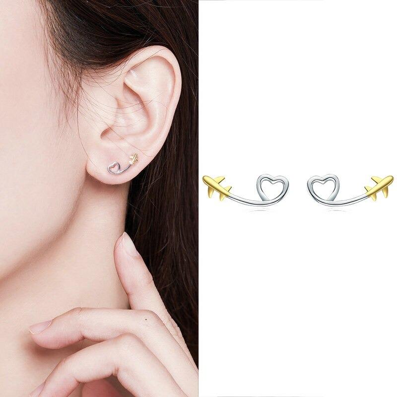 Minimalistische Zirkonakent Ohrringe Sammlung