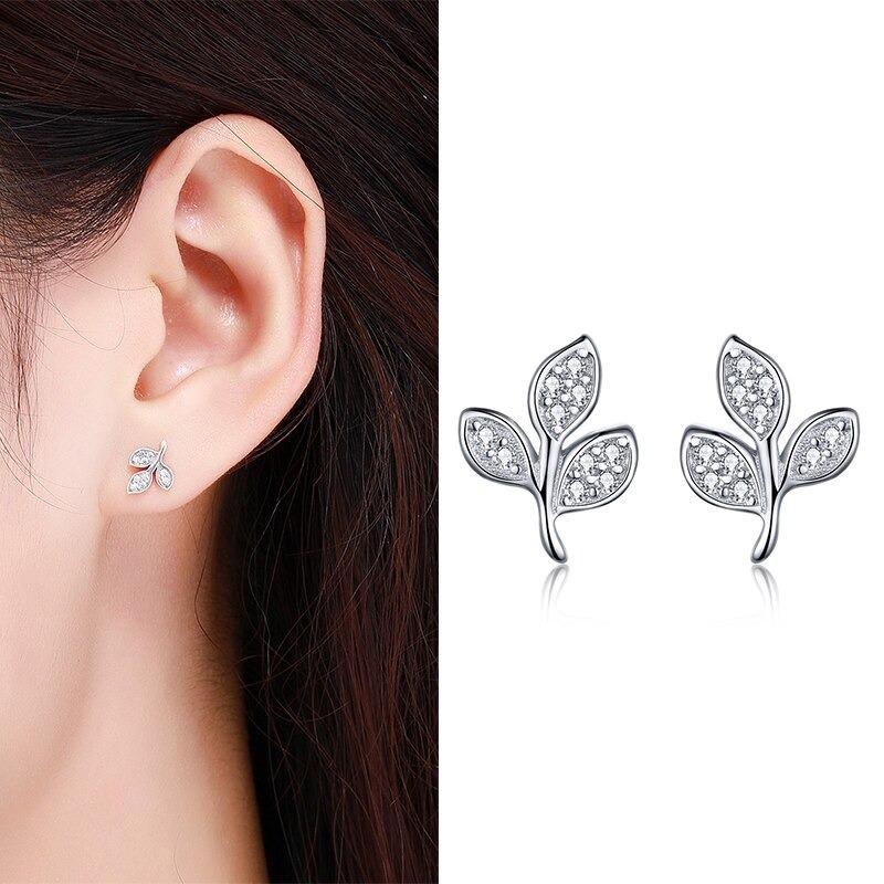 Minimalistische Zirkonakent Ohrringe Sammlung